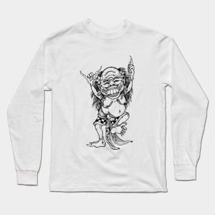 Bali Celuluk drawing Long Sleeve T-Shirt